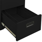 Filing Cabinet Black 46x62x72.5 cm Steel 336272