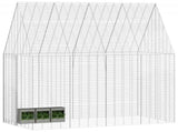 Rabbit Cage Silver 200 x 100 x 210 cm Galvanised Steel 42019241