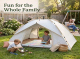 3-4 Man UK Outdoor Automatic Instant Double Layer Pop Up Camping Tent Waterproof 60418875