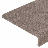 Stair Mats Self-adhesive 15 pcs 65x21x4 cm Beige Rectangular Edge 326190