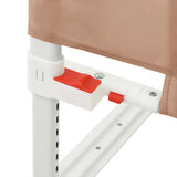 Toddler Safety Bed Rail Taupe 160x25 cm Fabric 10221