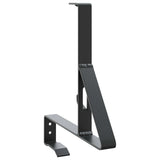 Snow Guard Support 6 pcs Black 29.5 x 3 x 34.5 cm Steel 42028469
