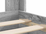Bed Frame with Storage and Headboard Grey Sonoma 3414130