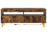 LED TV Cabinet Smoked Oak Engineered Wood 897220