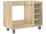 Golf Cabinet with Wheel Plain Sonoma Oak 90 x 45 x 98 cm 899465