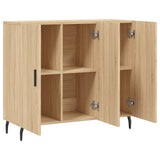 Sideboard Sonoma Oak 90x34x80 cm Engineered Wood 828127