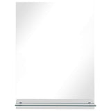 Wall Mirror with Shelf 50x70 cm Tempered Glass 249440