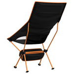 ZNTS Foldable Camping Chairs 2 pcs Black Oxford Fabric and Aluminium 366545