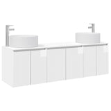 Bathroom Cabinet Set 3 pcs High Gloss White 3405731