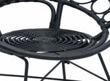 Dining Chair 2 pcs Rattan and Iron Black 54 x 65 x 82 cm 42011561