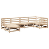 6 Piece Garden Sofa Set Solid Wood Pine 3299519