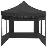 Professional Folding Party Tent with Walls Aluminium 6x3 m Anthracite 45508