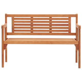 Foldable Bench Natural Solid eucalyptus wood 120 cm Foldable 47293