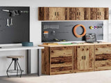 Garage Cabinets 2 pcs Old Wood Engineered Wood 3328339