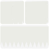 Lawn Edging 20 pcs 103 x 25 cm Steel White 8008493