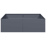 Planter Anthracite 100x100x30 cm Steel 860810