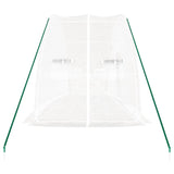 Greenhouse with Steel Frame White 12 m 6x2x2.85 m 364091