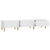 TV Cabinet High Gloss White 147 x 34.5 x 30 cm Engineered Wood 894709