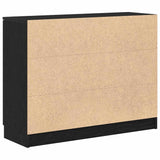 Sideboard Black Oak 90.5 x 30 x 70 cm Engineered Wood 862740