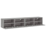 TV Wall Cabinets 2 pcs Grey Sonoma 80x30x30 cm Engineered Wood 836879