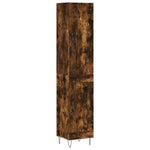 Highboard Smoked Oak 34.5x34x180 cm Engineered Wood 3199142