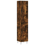 Highboard Smoked Oak 34.5x34x180 cm Engineered Wood 3199142