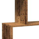 Room Divider Bookcase 3-Tier Old Wood 70x24x97 cm Engineered Wood 858118