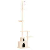 Floor to Ceiling Cat Tree Cream 250.5-276.5 cm 171720