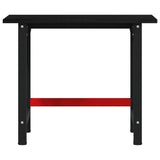 Workbench Dark Brown 100x60x81.5 cm Solid Wood Oak 3309672