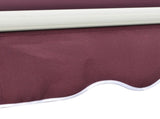 Manual Retractable Awning, 3x2.5 m-Red T3398P310365