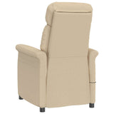 Massage Chair Cream 70.5 x 96.5 x 95 cm Fabric and metal 348411