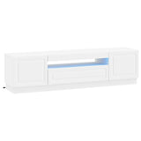 LED TV Cabinet White Engineered Wood 897785
