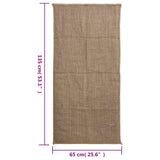 Jute Sacks 30 pcs 65x135 cm 100% Jute 220 gsm 155806