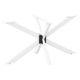 Dining Table Leg Spider Shape White 150x78x cm Steel 4013117