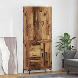 Highboard Old Wood 69.5 x 34 x 180 cm Engineered Wood 3415684