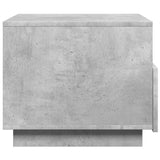 Coffee Table with LED Lights Concrete Grey 50x49x40 cm 839829