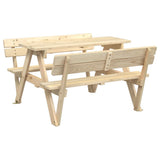 Picnic Table for 4 Kids with Umbrella Solid Wood Fir 3281618