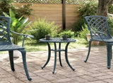 Garden Table Green 48x53 cm Cast Aluminium 4002826