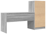 Desk with Drawer with Shelf with Storage 2 pcs Grey Sonoma 3337334