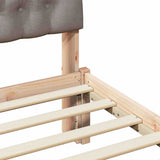 Bed Frame with Upholstered Headboard Brown 80 x 200 cm 878852