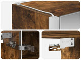 Bathroom Mirror Cabinet Smoked Oak 53.5 x 15.5 x 70 cm 889235