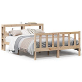 Bed Frame without Mattress 160x200 cm Solid Wood Pine 3305908