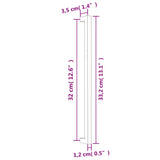 Cabinet Handles 10 pcs Black 320 mm Stainless Steel 3203677