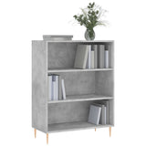 Bookcase Concrete Grey 69.5x32.5x90 cm Engineered Wood 828352