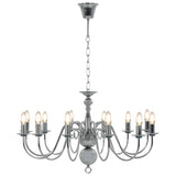 Chandelier Silver 12 x E14 Bulbs 281622