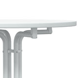 Bar Table White 60x110 cm Engineered Wood and Steel 4008300
