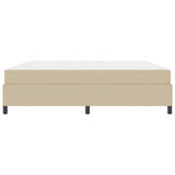 Bed Frame with Mattress Light Green Grey 200 x 200 cm Fabric 3399144