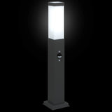 Bollard Lights with Sensor 3 pcs 50 cm Black IP44 4006078