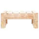 Garden Pallet Ottoman Wood 45767