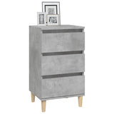 ZNTS Bedside Cabinet Concrete Grey 40x35x70 cm Engineered Wood 819664